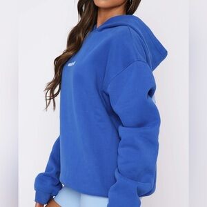 White Fox Blue Hoodie